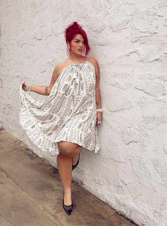 Halter Tassel Dress Product Image