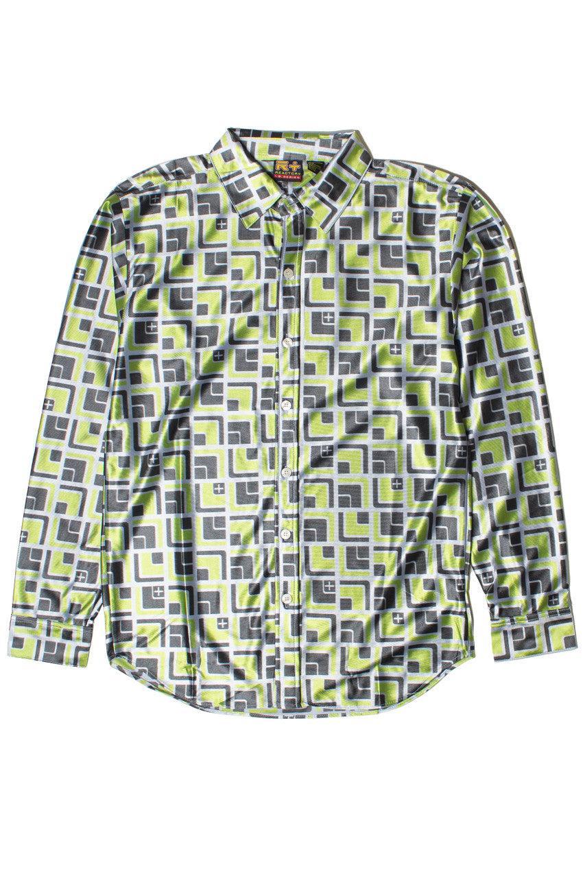 Mod 70's Square Long Sleeve Button Down Shirt Product Image