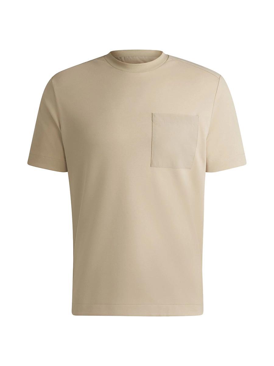 Mens Taut Oversized-Pocket Crewneck T-Shirt Product Image