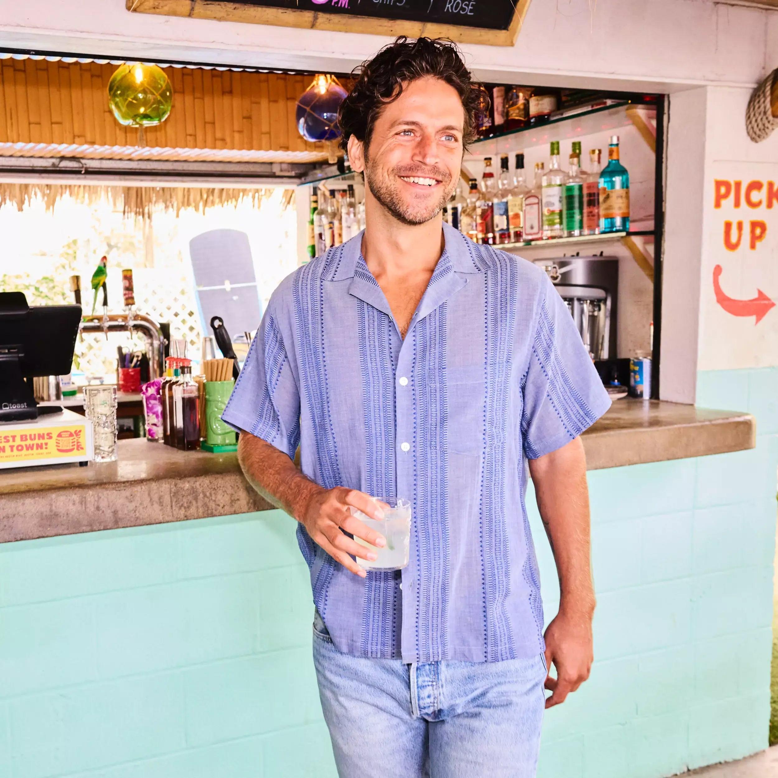 Pacific Camp Shirt - Indigo Product Image