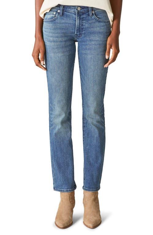 Lucky Brand Mid Rise Sweet Straight Leg Ankle Length Stretch Denim Jeans Product Image