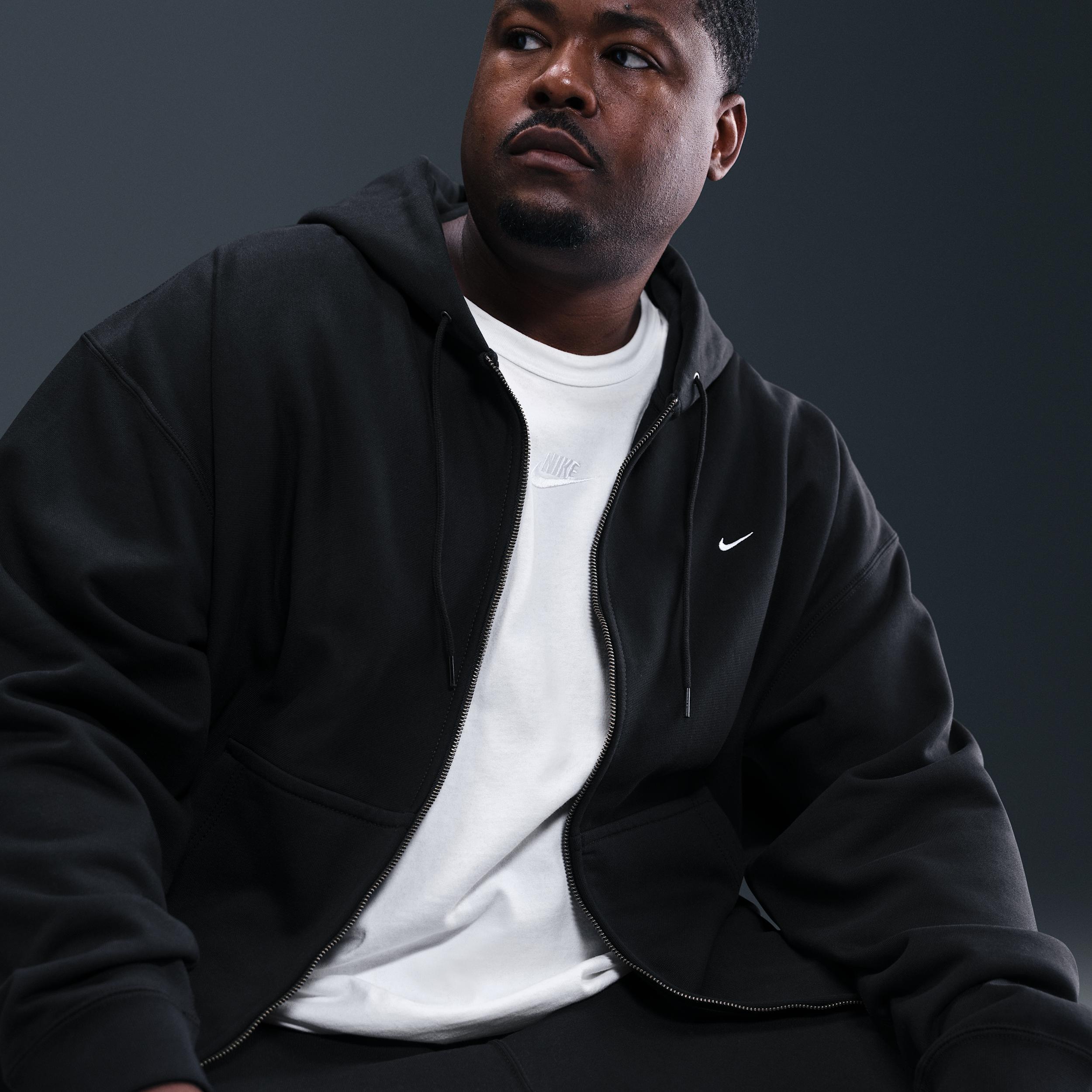 Nike Men's Solo Swoosh Full-Zip Fleece Hoodie Product Image
