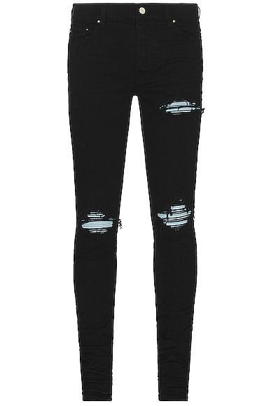 Amiri MX1 Suede Jean in Black Product Image