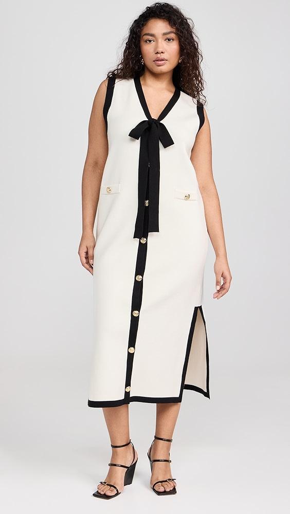 English Factory Knit Midi Dress With Ribbon Tie | Shopbop Product Image