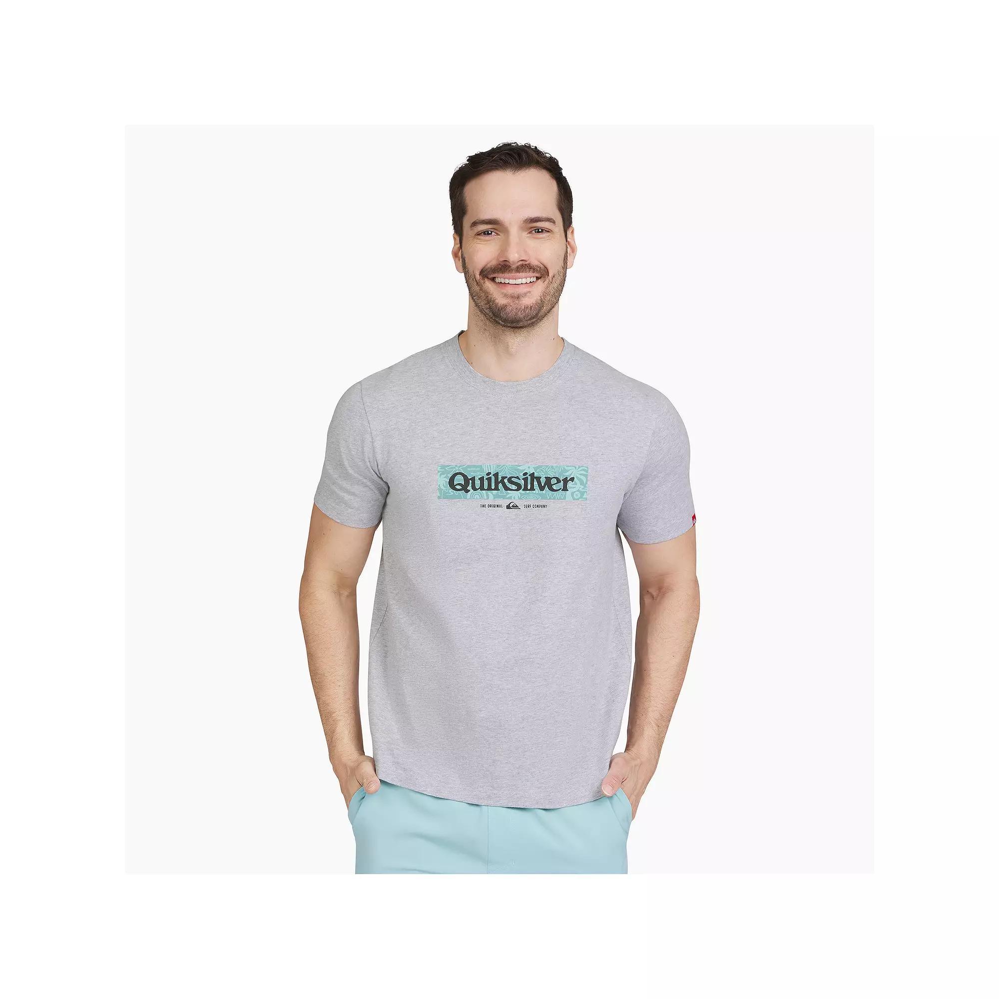 Men's Quiksilver Short Sleeve Graphic Tee, Size: Large, Blue Box Product Image