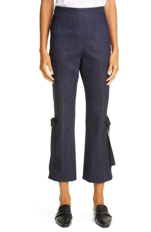Lou Side-Split Denim Pants Product Image