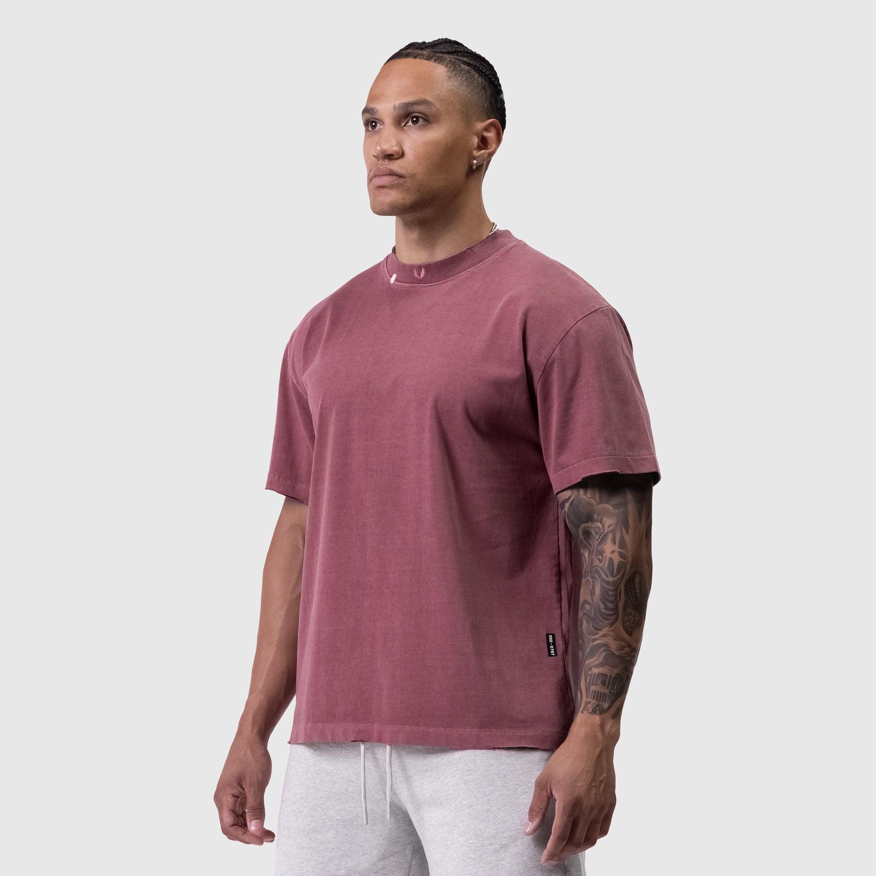0797. Tech Essential™ Relaxed Tee - Faded Crimson Product Image