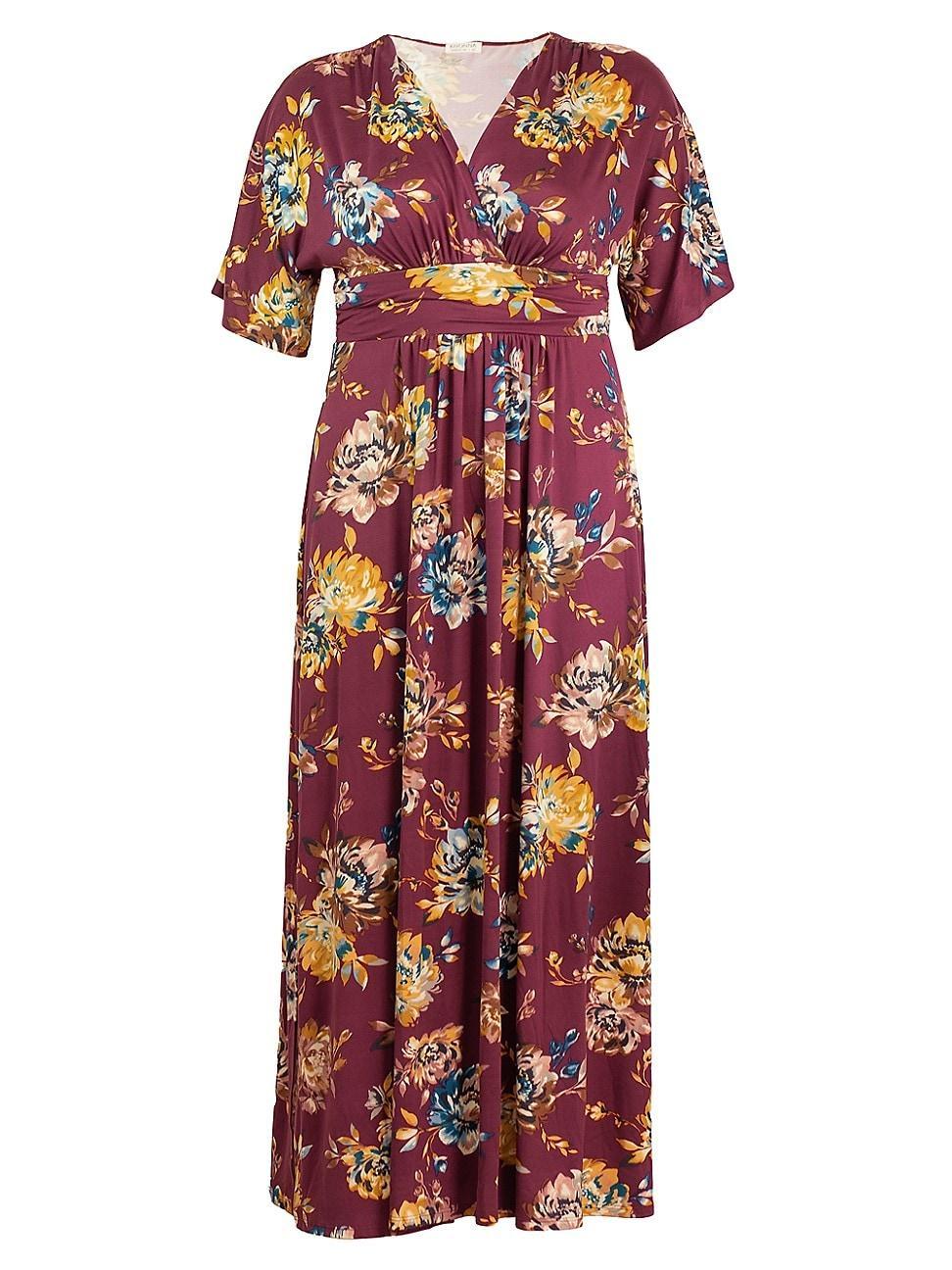 Womens Vienna Floral Jersey Maxi Dress Product Image