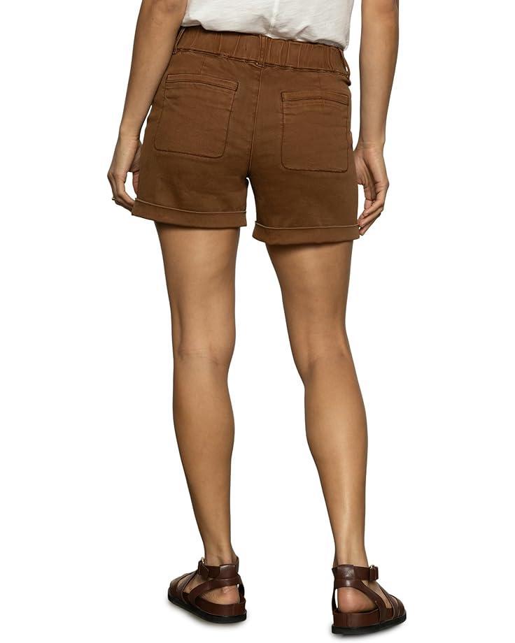 Boy Cut Denim Bermuda Shorts Product Image
