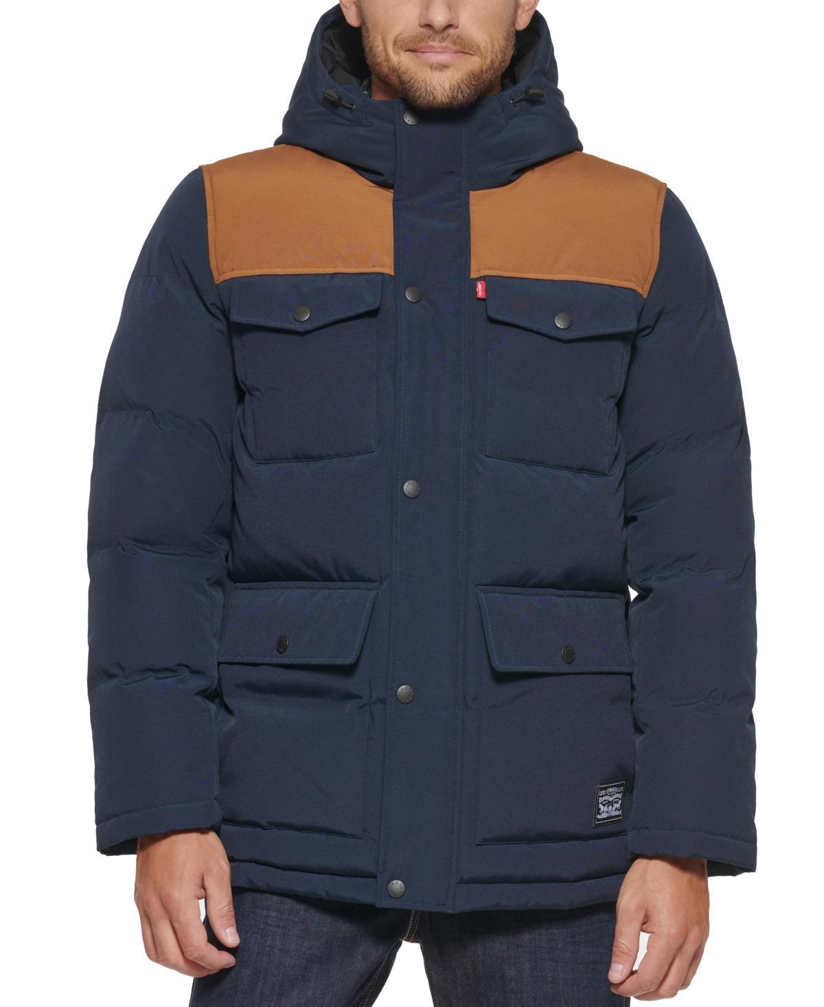 Men's Levi's® Four Pocket Hooded Parka, Size: Small, Gray Product Image