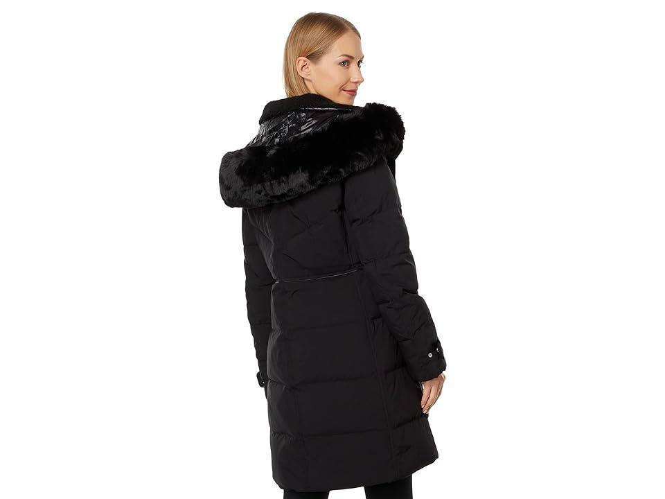 Vince Camuto Parka w/ Faux Sherpa V22759 Women's Coat Product Image