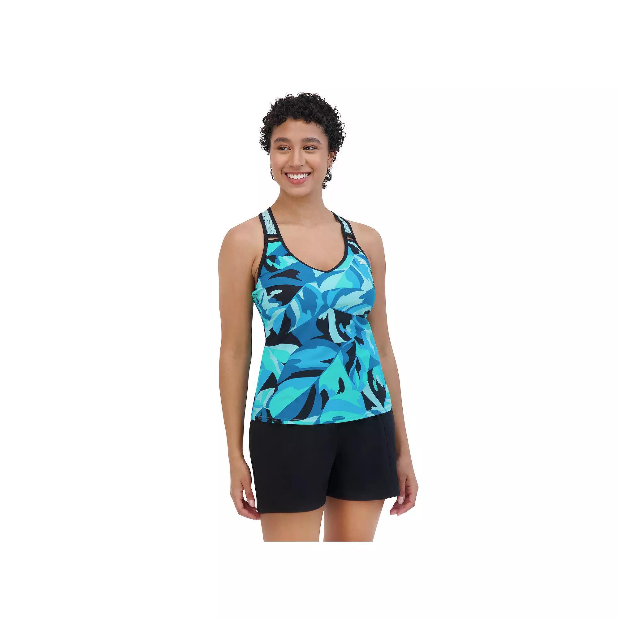 Womens ZeroXposur UPF 30+ Mist O-Ring Action Swim Tankini Product Image