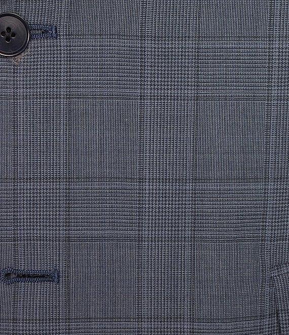 Armani Exchange Slim Fit Plaid Flat Front 2-Piece Suit Product Image