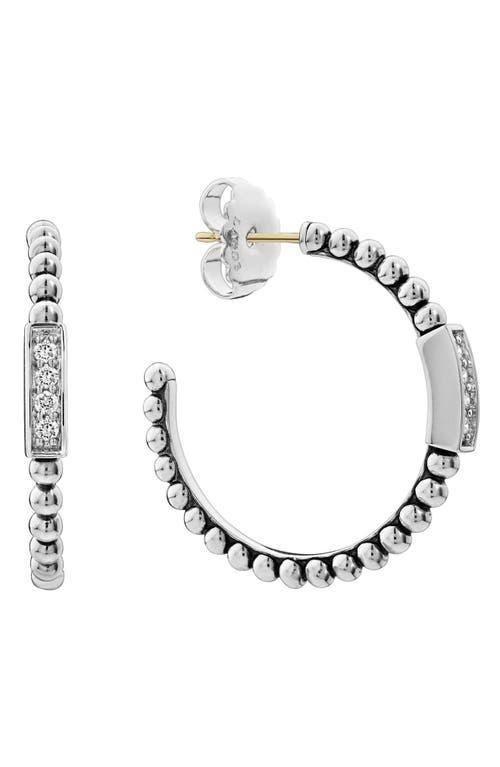 Caviar Spark Diamond Hoop Earrings Product Image