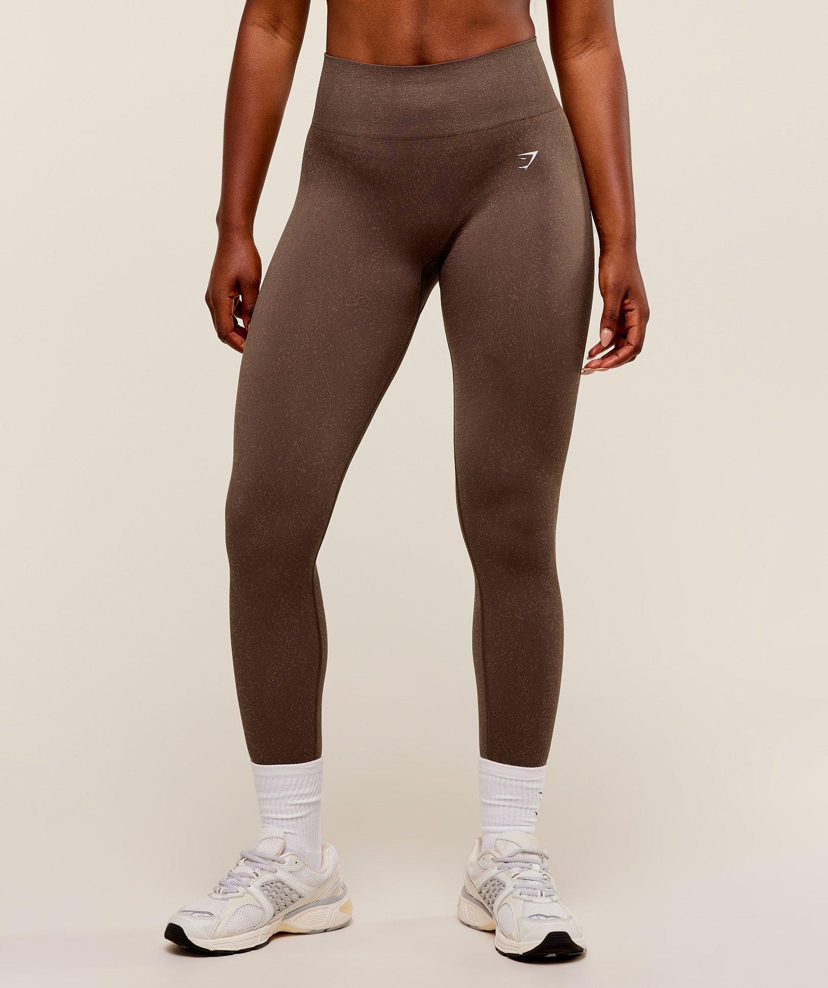Gymshark Adapt Fleck Seamless Leggings - Soft Brown/Chestnut Pink Female Product Image