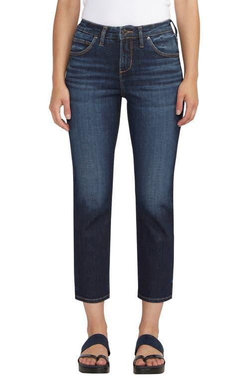 Jag Womens Ruby Mid Rise Straight Cropped Jeans Product Image
