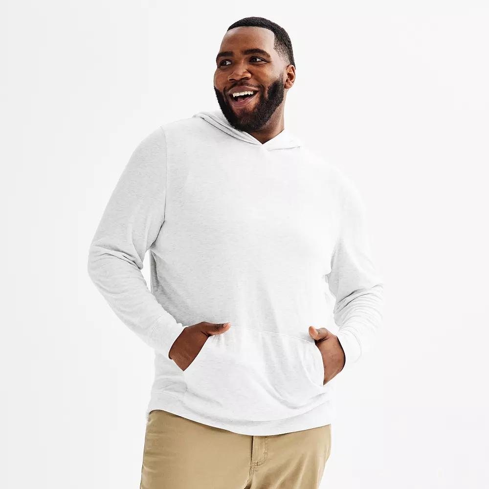 Big & Tall Sonoma Goods For Life® Supersoft Double-Knit Hoodie, Men's, Size: 3XL Tall, Ice Grey Product Image
