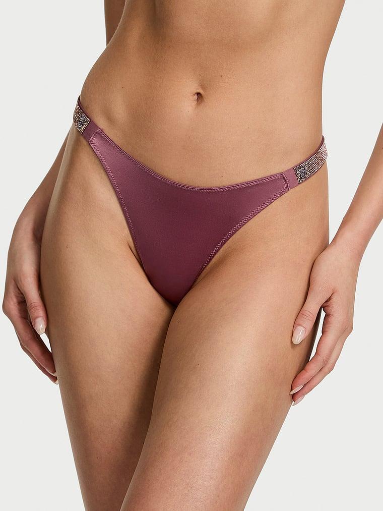 Sunset Ombré Shine Strap Thong Panty Product Image