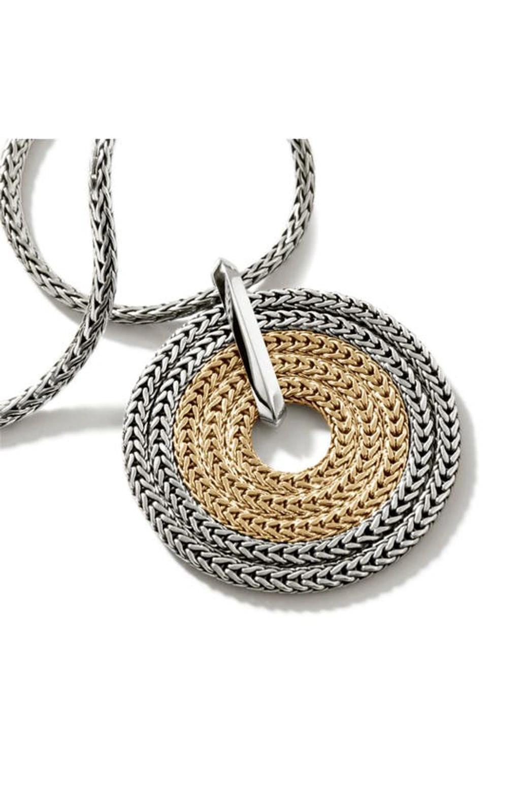 JOHN HARDY Rata Chain Pendant Necklace In Silver And Gold Product Image