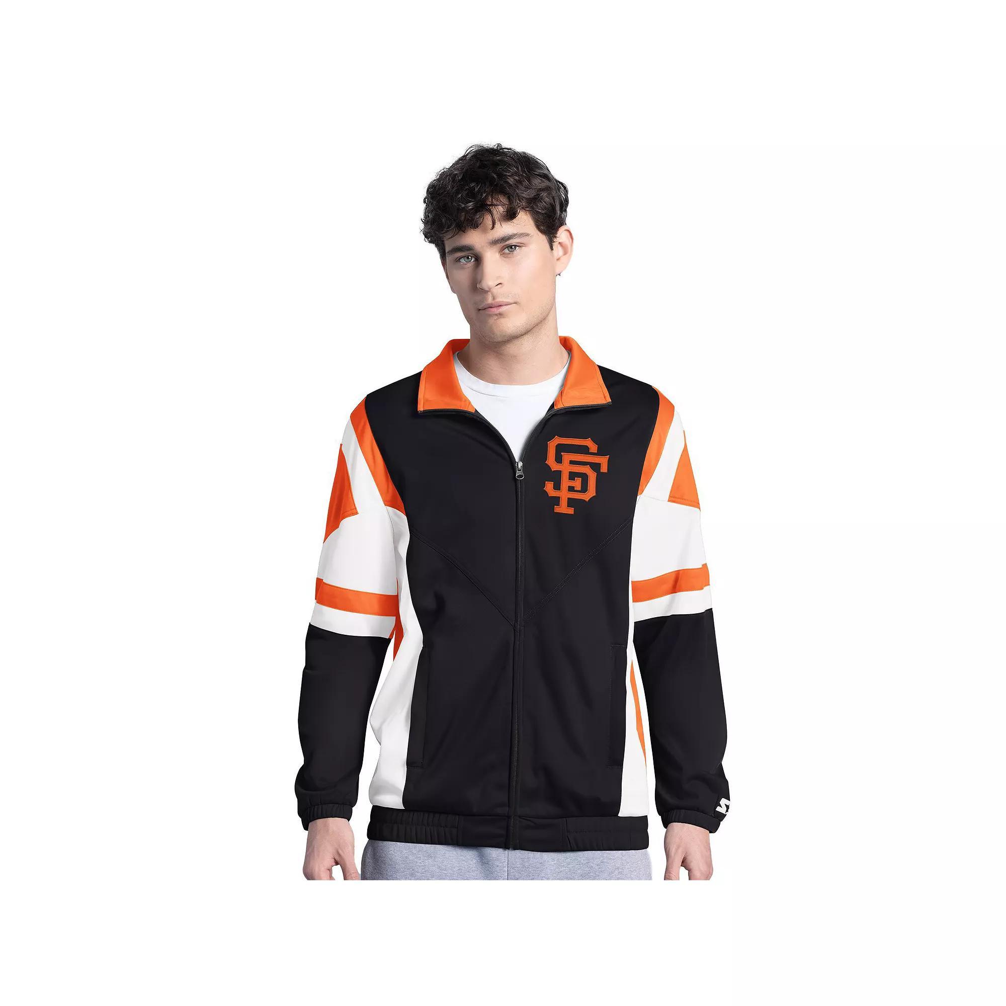 Men's Starter Royal/Gray Los Angeles Dodgers Contender Tricot Full-Zip Track Jacket, Size: Medium, Blue Product Image