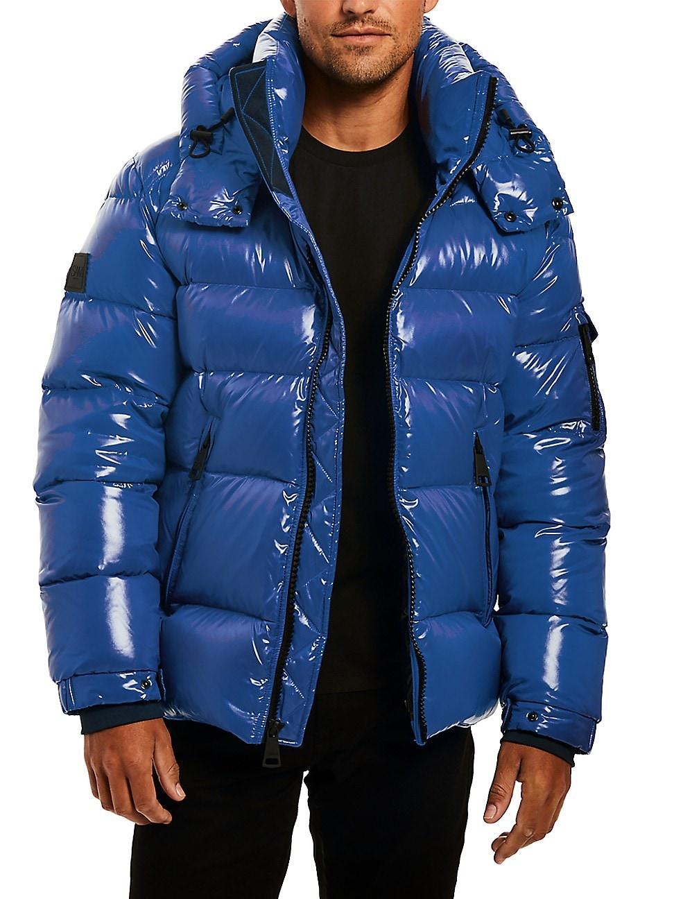 Mens Glacier Hooded Down Coat Product Image
