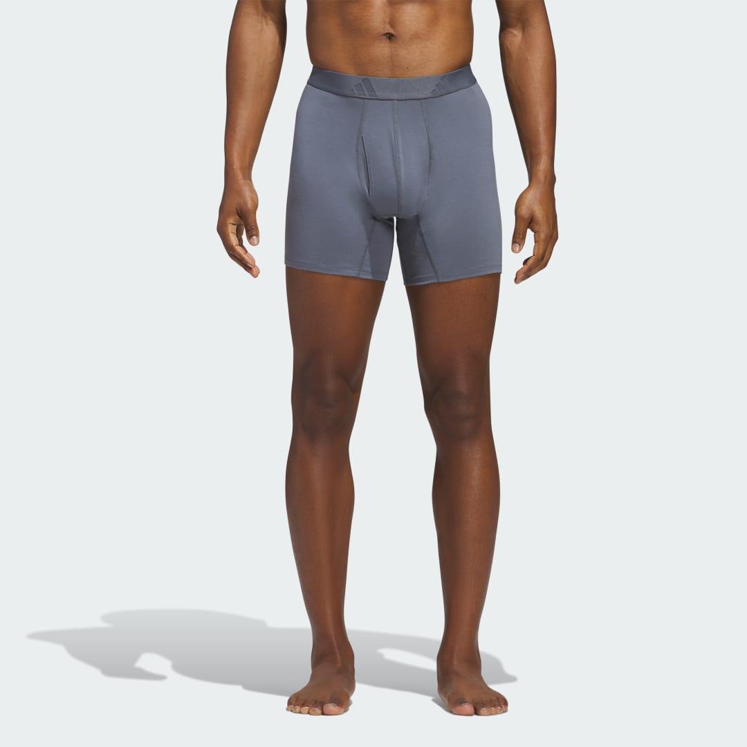 adidas Luxe Comfort 3-Pack Boxer Briefs Onix S Mens Product Image