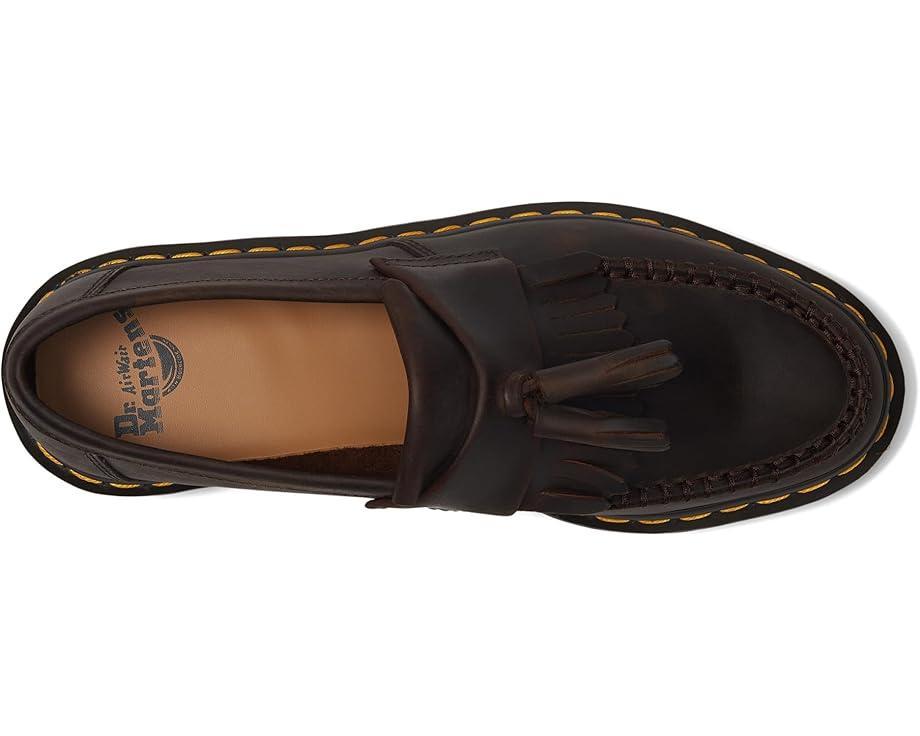 Adrian Yellow Stitch Leather Loafers Product Image