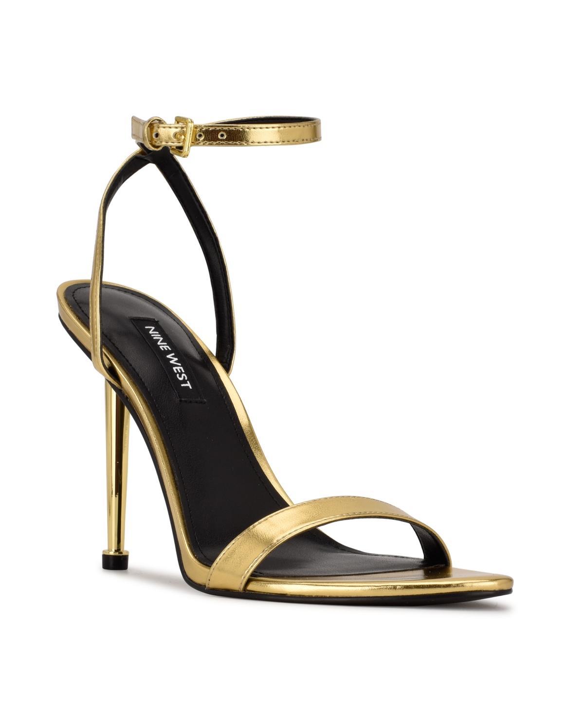 Nine West Reina Women's High Heel Dress Sandals, Size: 9, Neon Yellow Patent Product Image