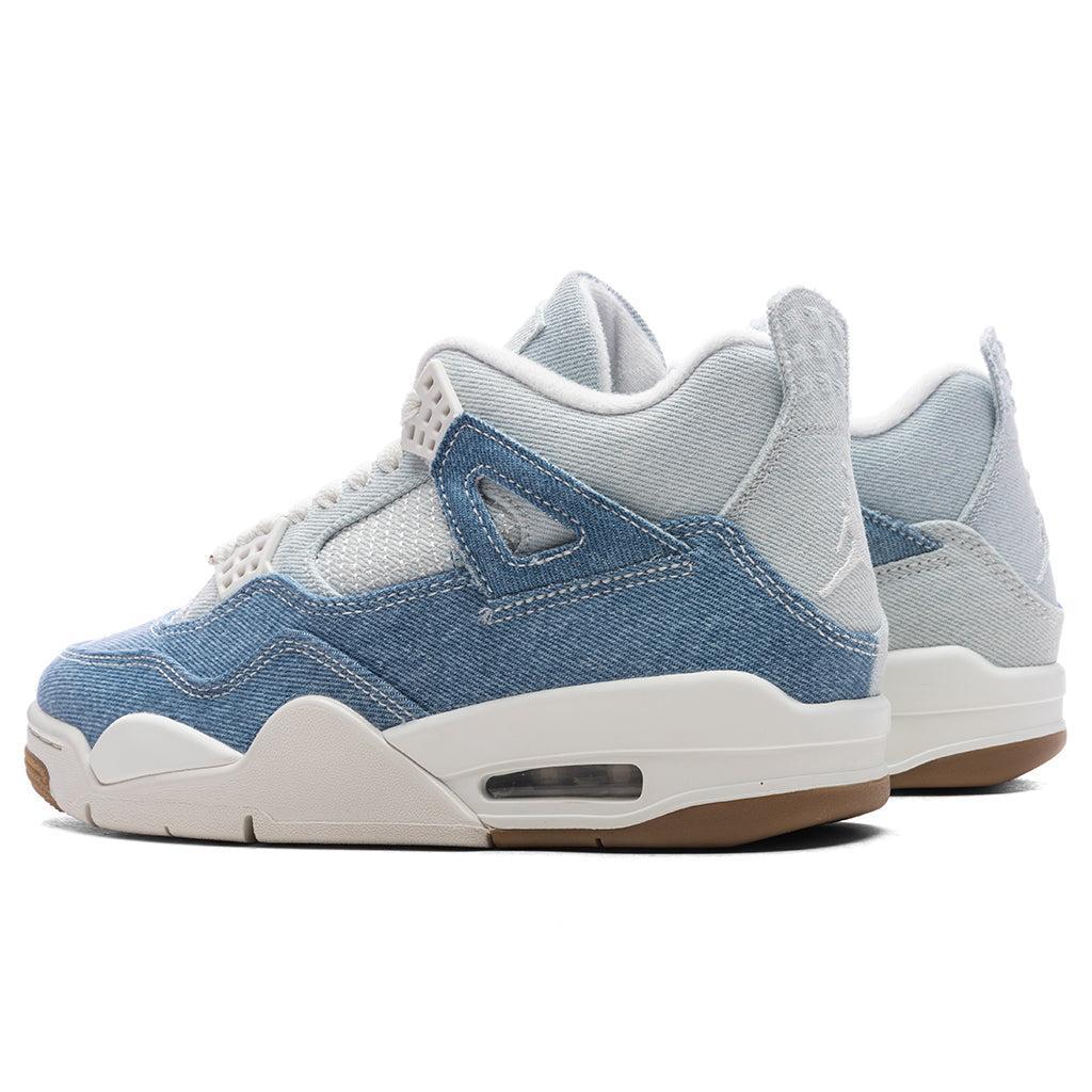 Women's Air Jordan 4 Retro Tex 'Worn Blue' - Sail/Gum Light Brown/Worn Blue Female Product Image