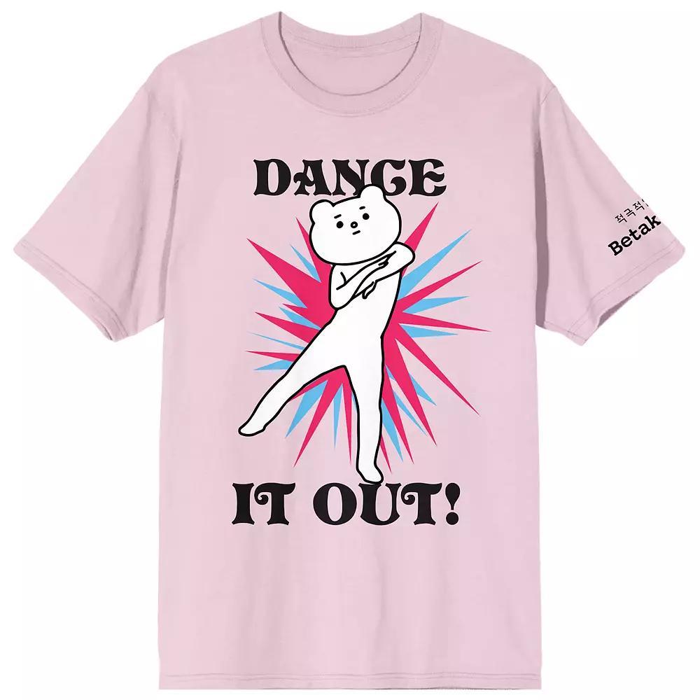 Juniors' Betakkuma "Dance It Out" Graphic Tee, Women's, Size: XL, Pink Product Image