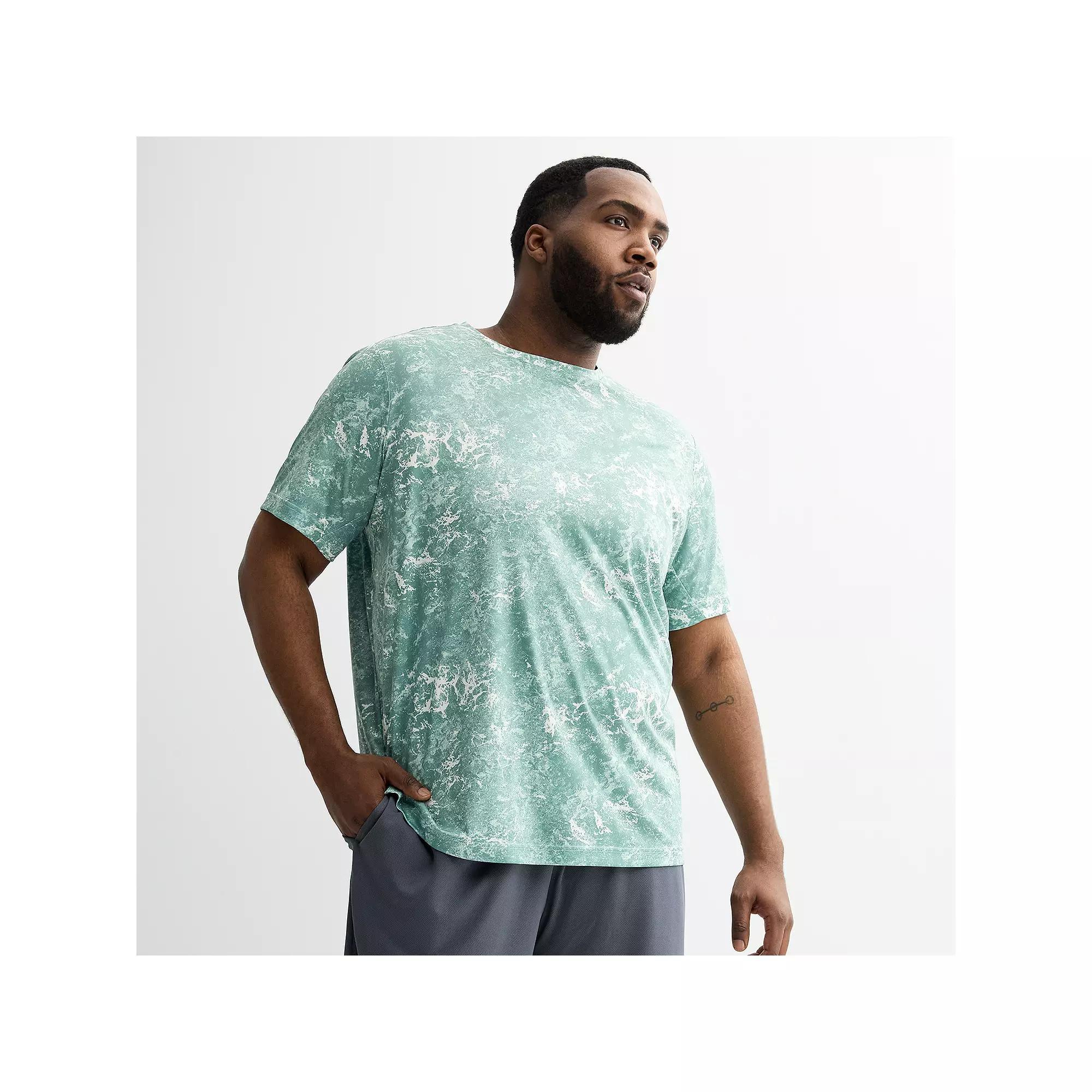 Big & Tall Tek Gear® Dry Tek Tee, Men's, Size: 2XB, Blue Texture Product Image