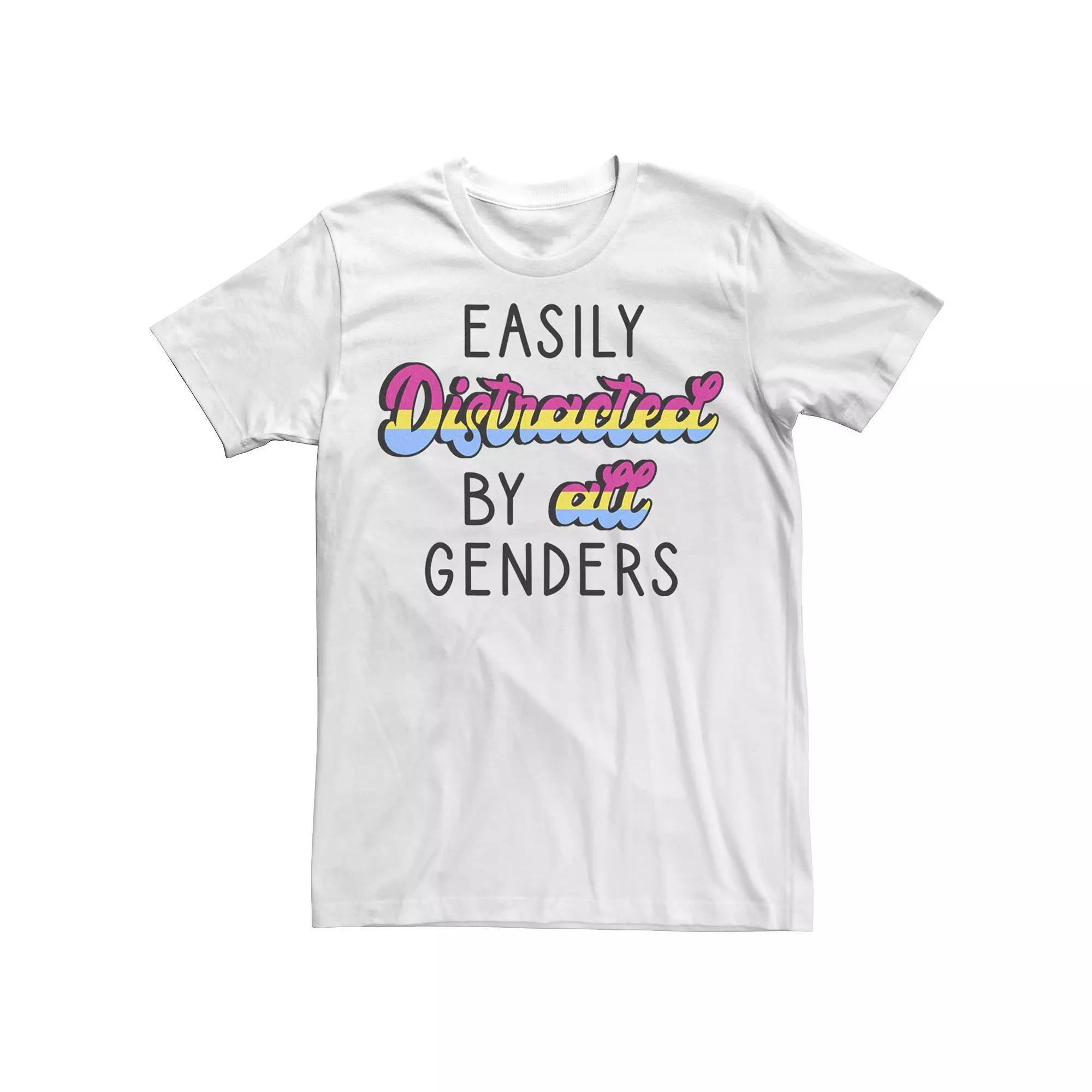 Men's Pride Easily Distracted Redux Tee, Size: Small, White Product Image