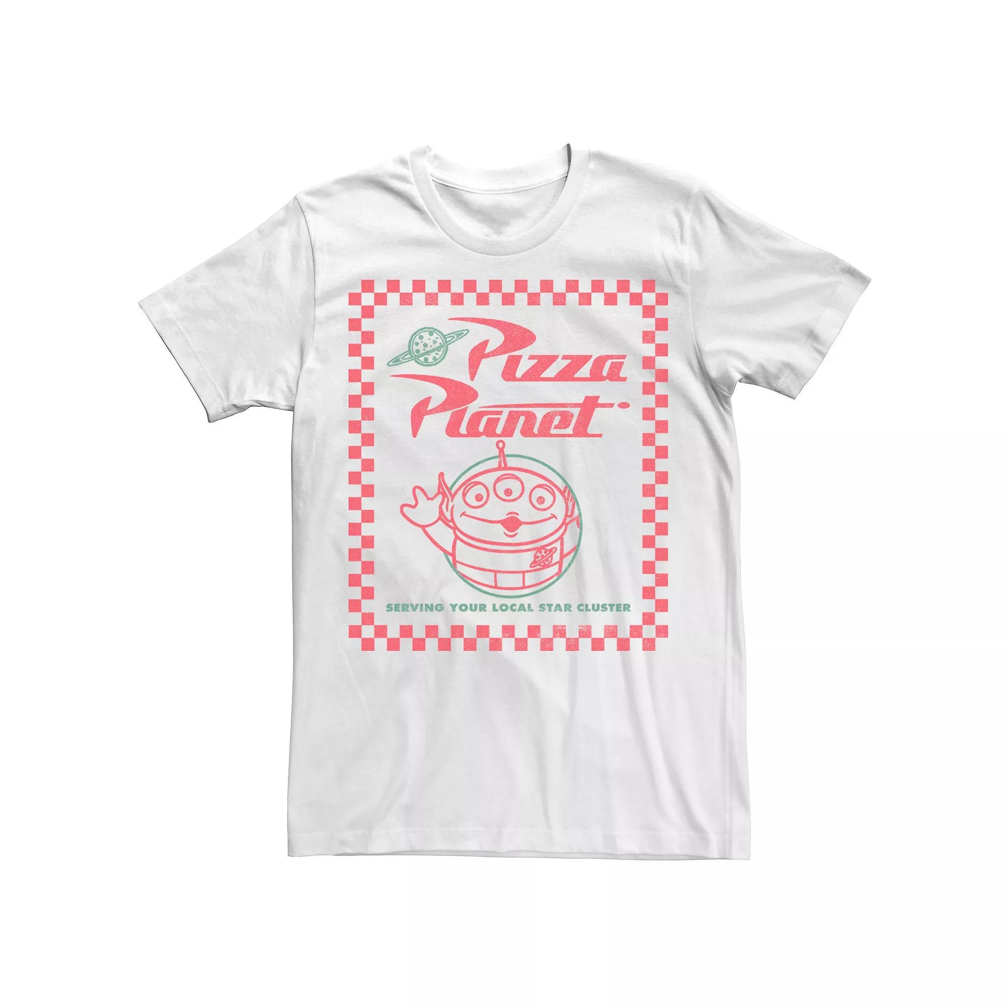 Disney / Pixar's Toy Story Alien Men's Pizza Planet Box Art Tee, Size: XL, White Product Image
