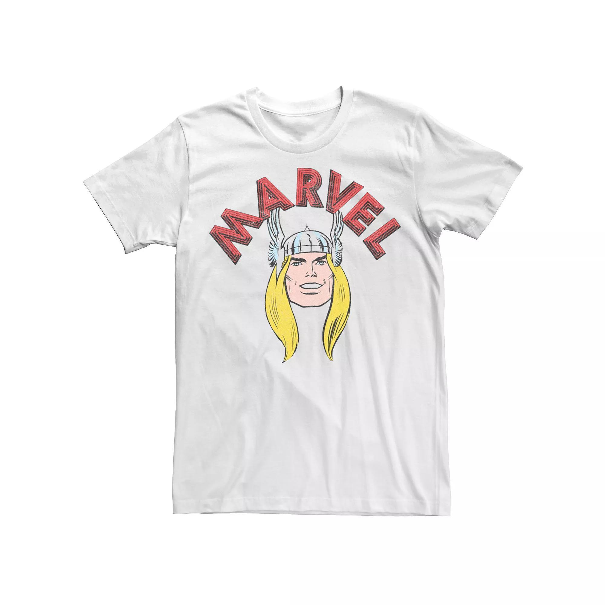 Men's Marvel Avengers Classic Thor Portrait Tee, Size: Medium, White Product Image