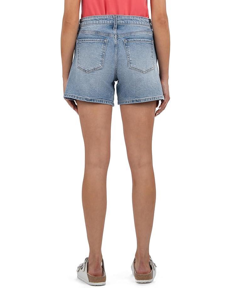 Hailey High-Rise Shorts with Raw Hem Product Image