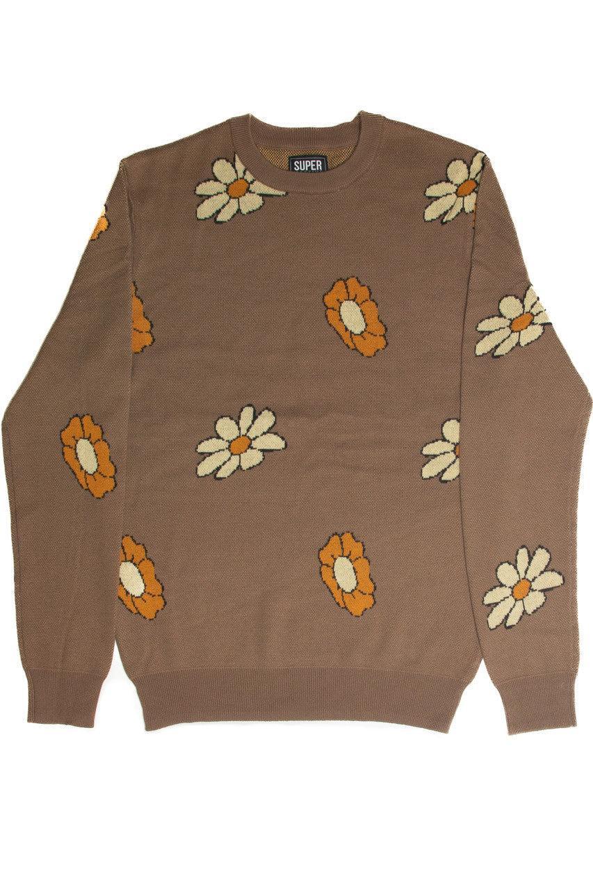 Mocha Floral Sweater Product Image
