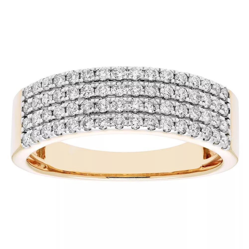 The Regal Collection IGL Certified 1/2 Carat T.W. Diamond Ring, Women's, Size: 7, 14k Gold Product Image