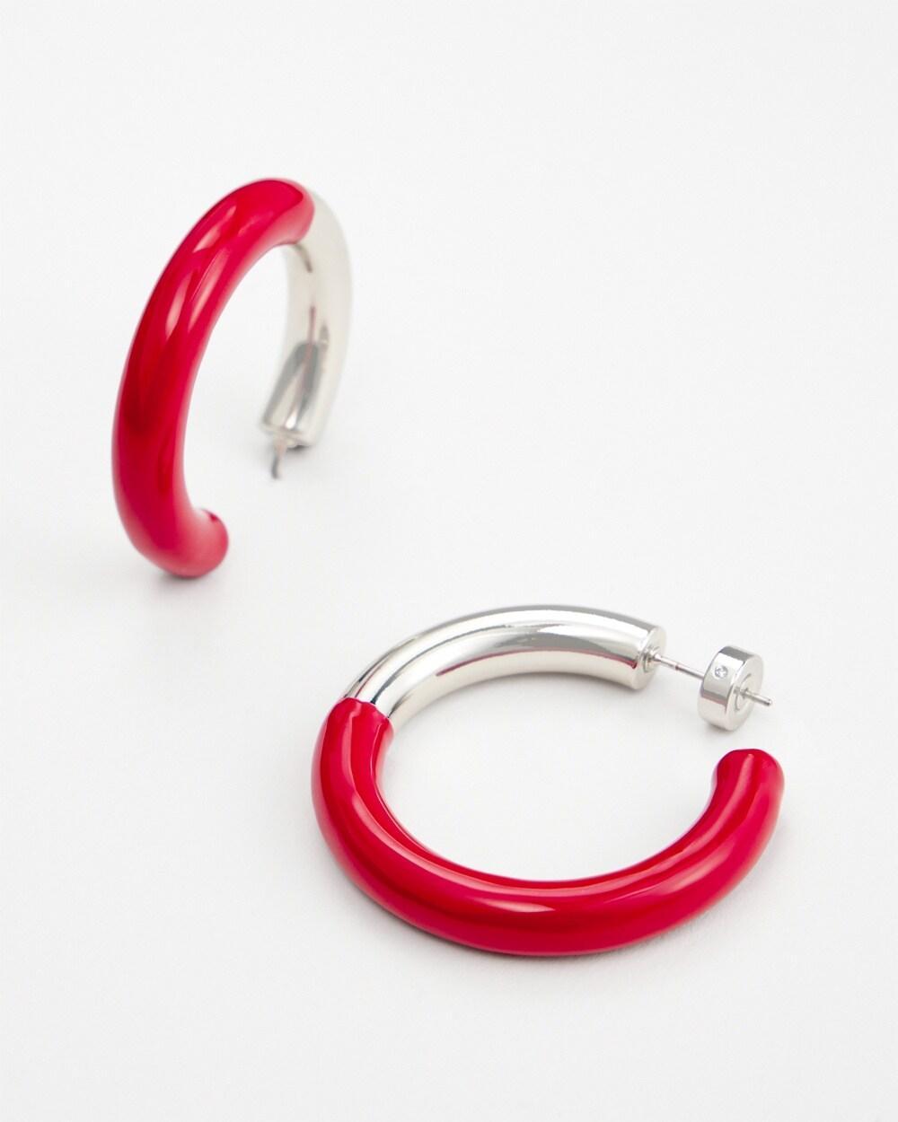 Red Beaded Stretch Bracelet Product Image
