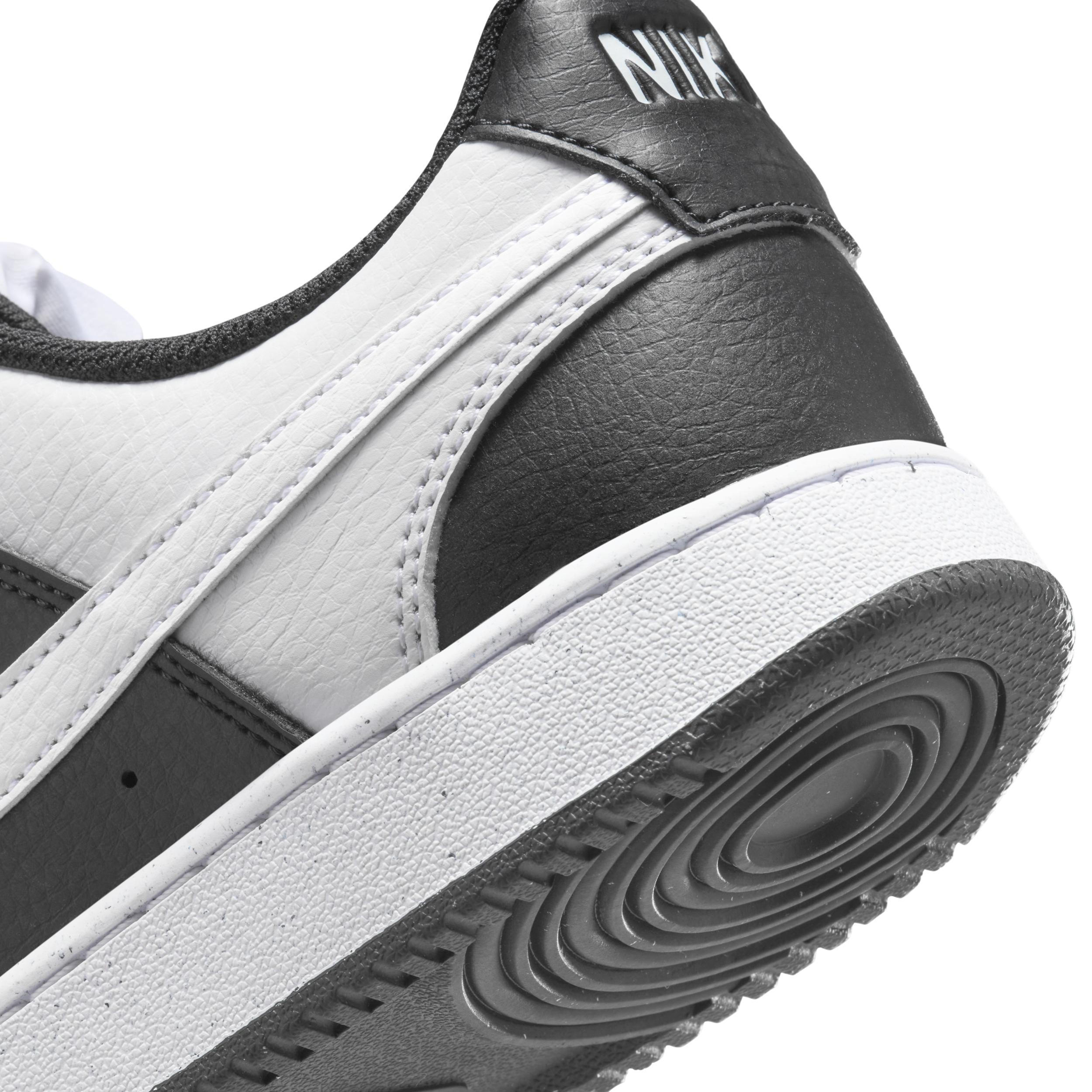 Nike Court Vision Next Nature Women's Low-Top Shoes, Size: 5.5, Black White Product Image