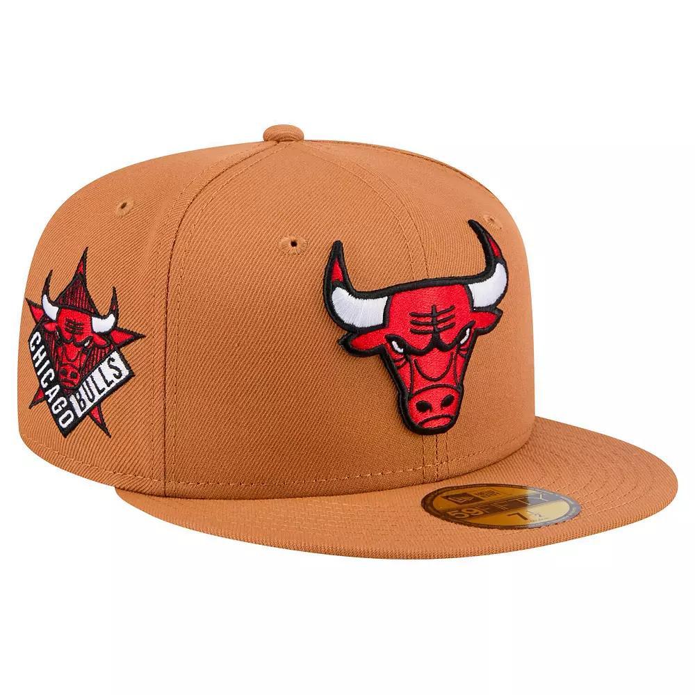 Men's New Era Tan Chicago Bulls Color Pack 59FIFTY Fitted Hat, Size: 7 7/8, Team Product Image