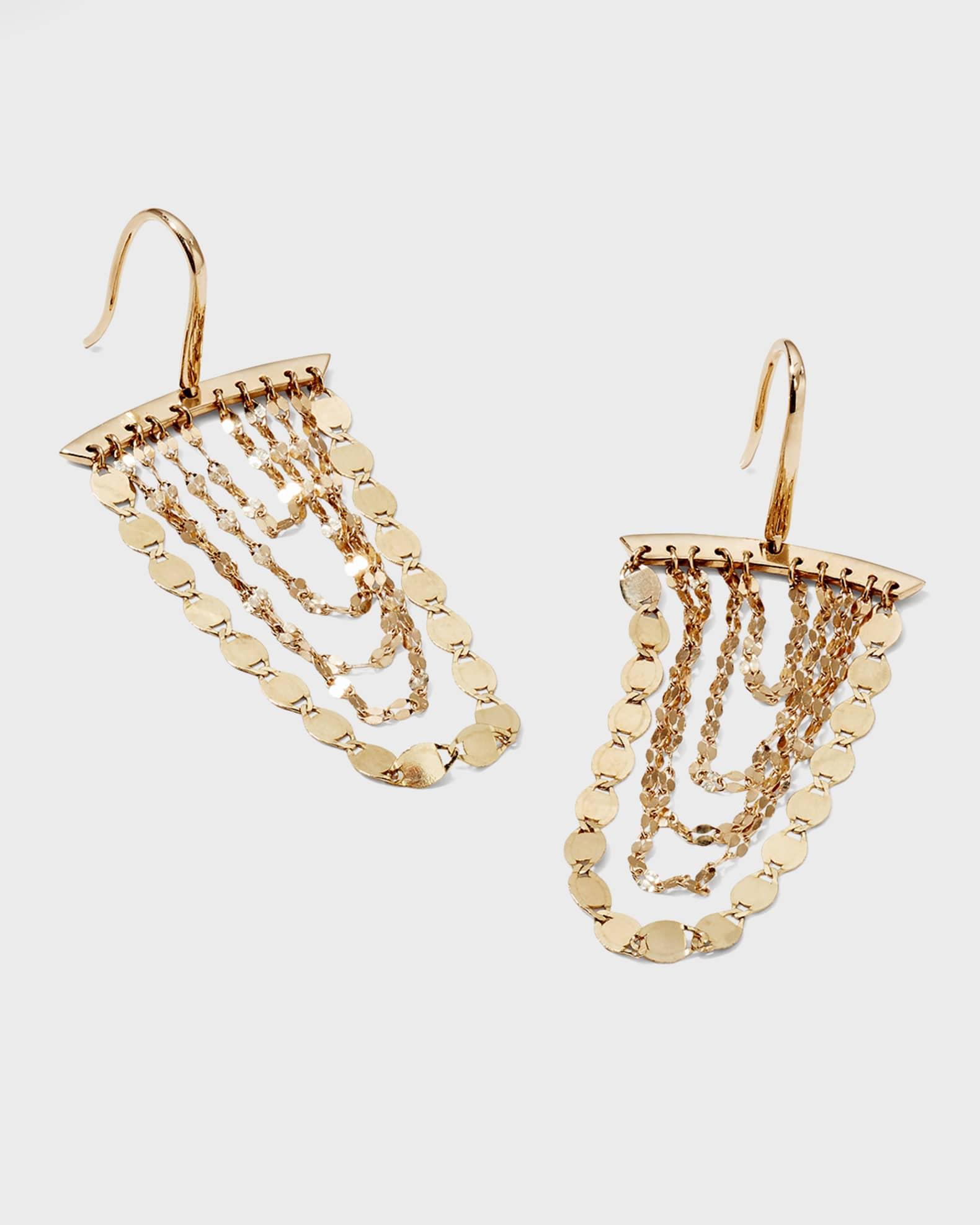 Small Nude Cascade Earrings Product Image