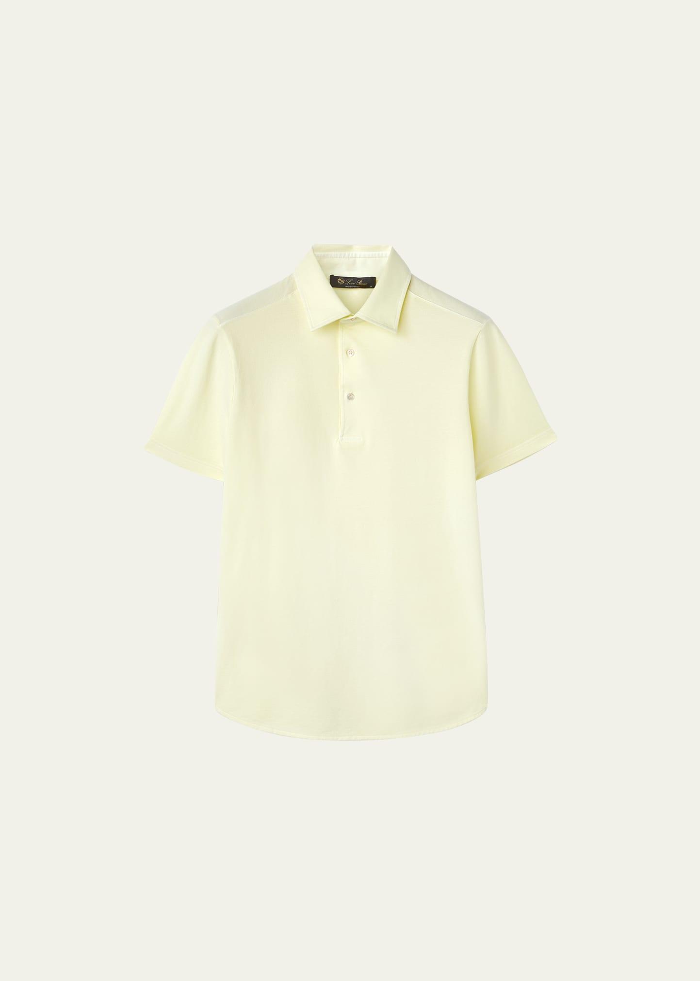 Mens Cotton Pique Polo Shirt Product Image