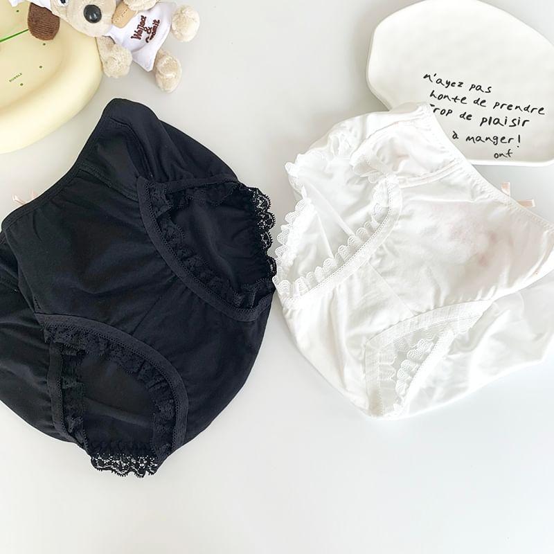 Lettering Ribbon Accent Panty Product Image