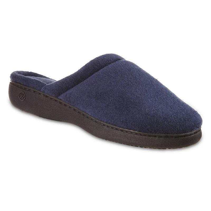 isotoner Embroidered Terry Secret Sole Women's Clog Slippers, Size: 9.5 - 10, Grey Gray Product Image