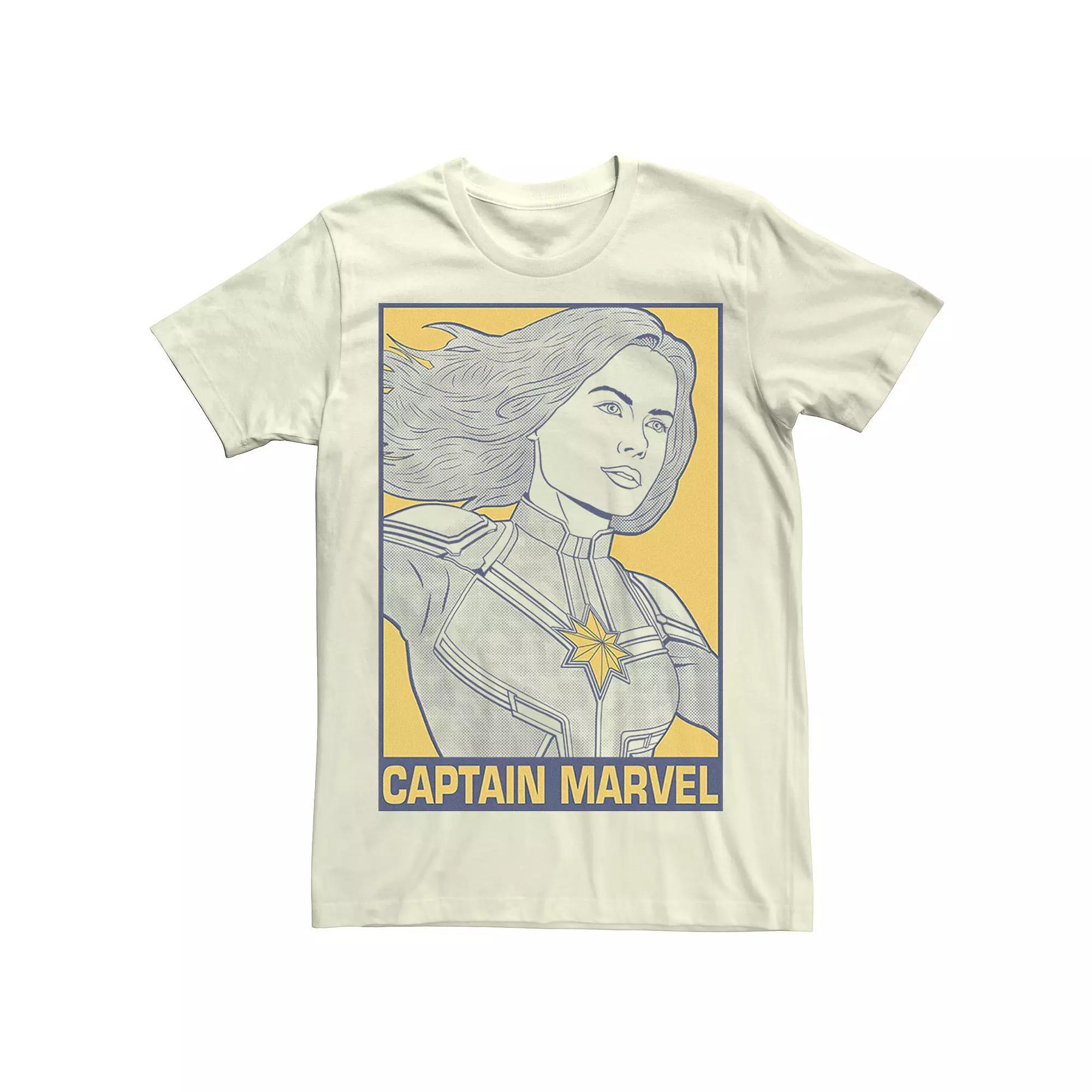 Mens Marvel Avengers: Endgame Captain Marvel Pop Art Tee Product Image
