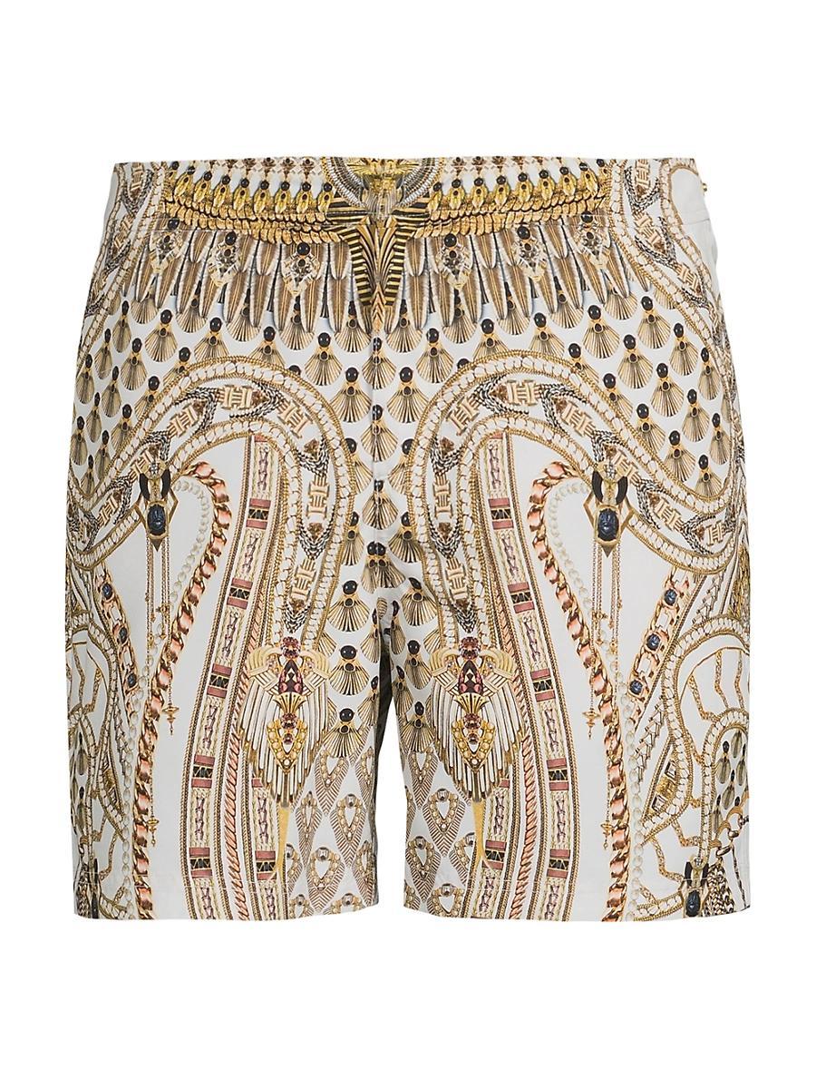 Mens Goddess Print Swim Shorts Product Image