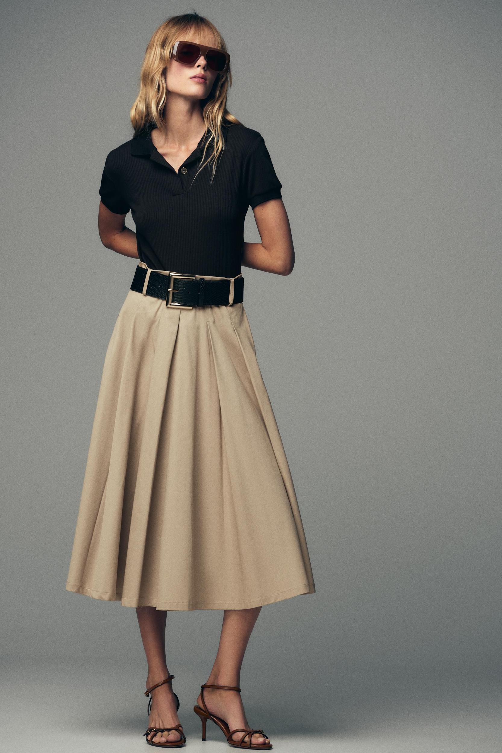 COMBINATION BELTED DRESS Product Image