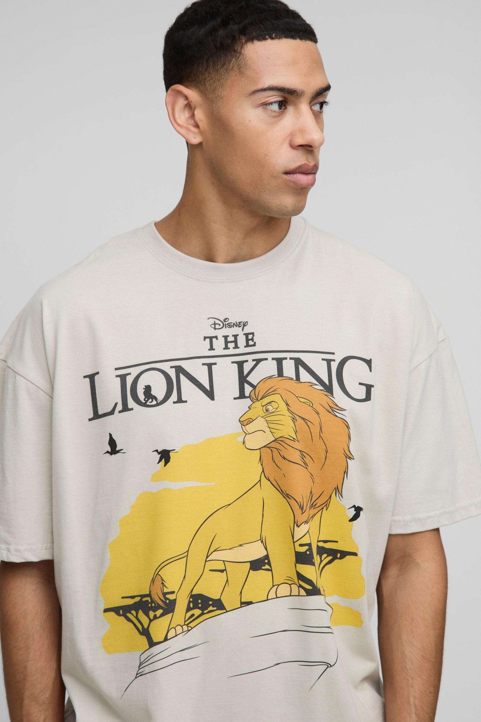 Oversized Disney The Lion King License T-Shirt | boohooMAN USA Product Image