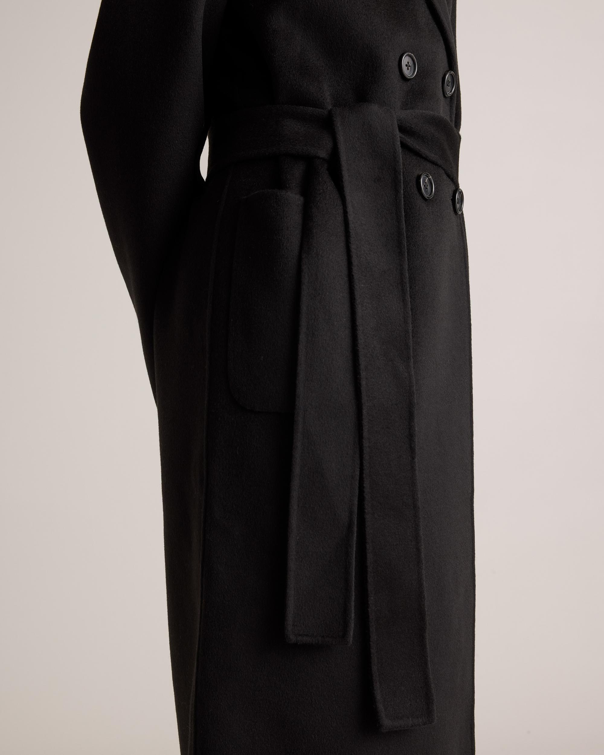 Quince | Women's 100% Mongolian Cashmere Double-Faced Double-Breasted Wrap Coat Size XL Product Image