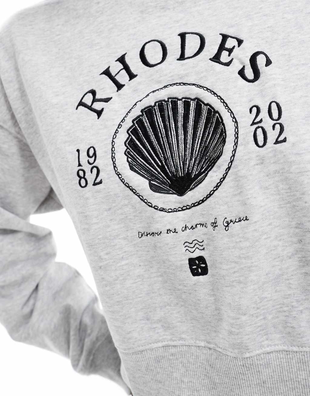 Cotton On Rhodes graphic boxy crew sweatshirt Product Image
